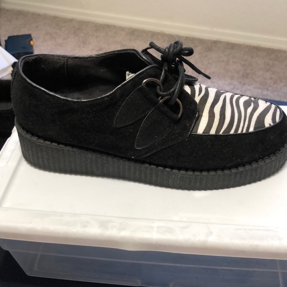 Zebra Platform shoes